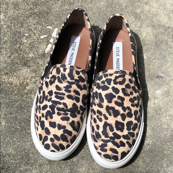 Steve Madden Shoes - Steven Madden Leopard Print Slip On Sneakers
